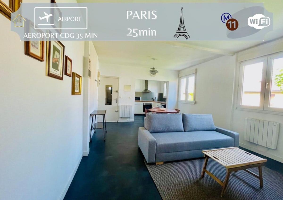 Appart'Hôtel l'Express - 25min de Paris Romainville Extérieur photo